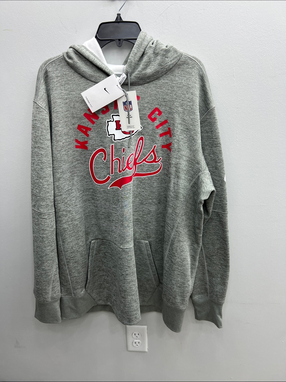 Nike Gray Kansas City Chiefs Hoodie